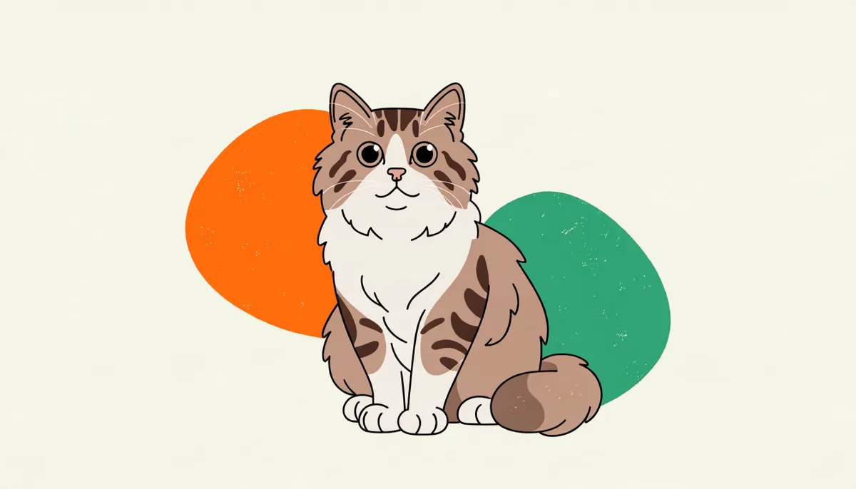 Gato Ragamuffin grande e peludo, de pelagem sedosa e olhos grandes expressivos, relaxado no colo.