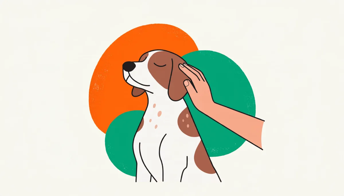 Cão sendo acolhido em consulta veterinária por causa de coceira e alergia na pele