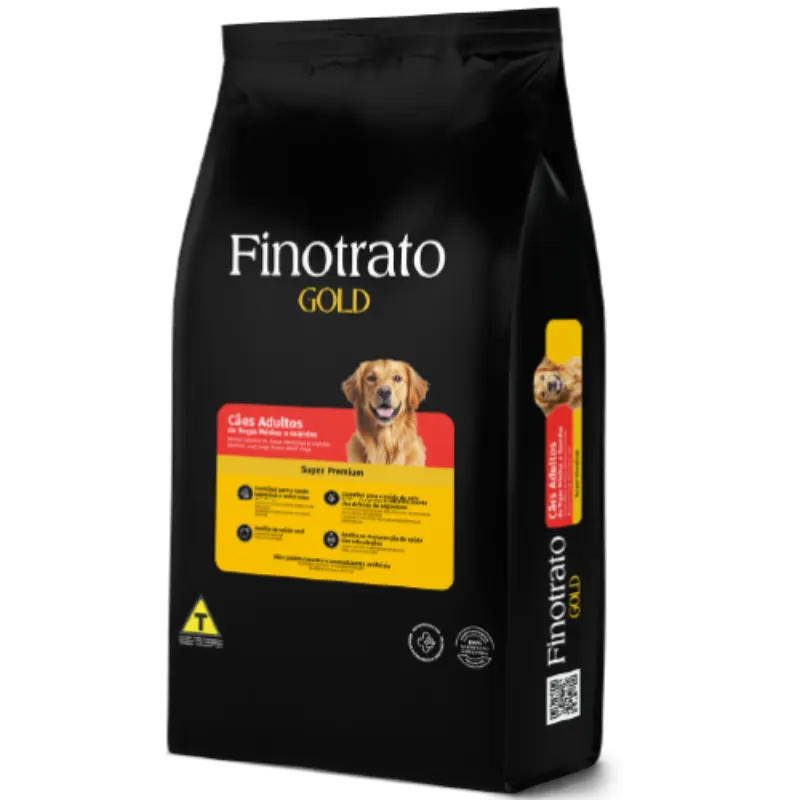 Ração Finotrato Gold Cães Adultos Raças Médias e Grandes 15 Kg