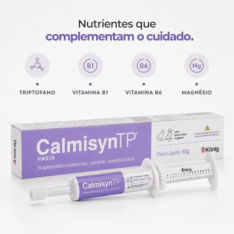 Calmisyn TP Suplemento Alimentar König para Cachorros e Gatos 15 g