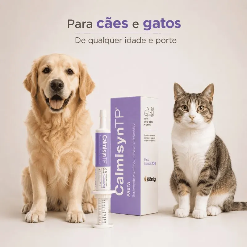 Calmisyn TP Suplemento Alimentar König para Cachorros e Gatos 15 g