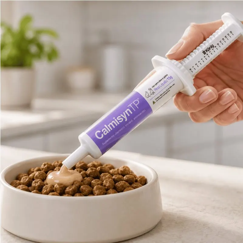 Calmisyn TP Suplemento Alimentar König para Cachorros e Gatos 15 g