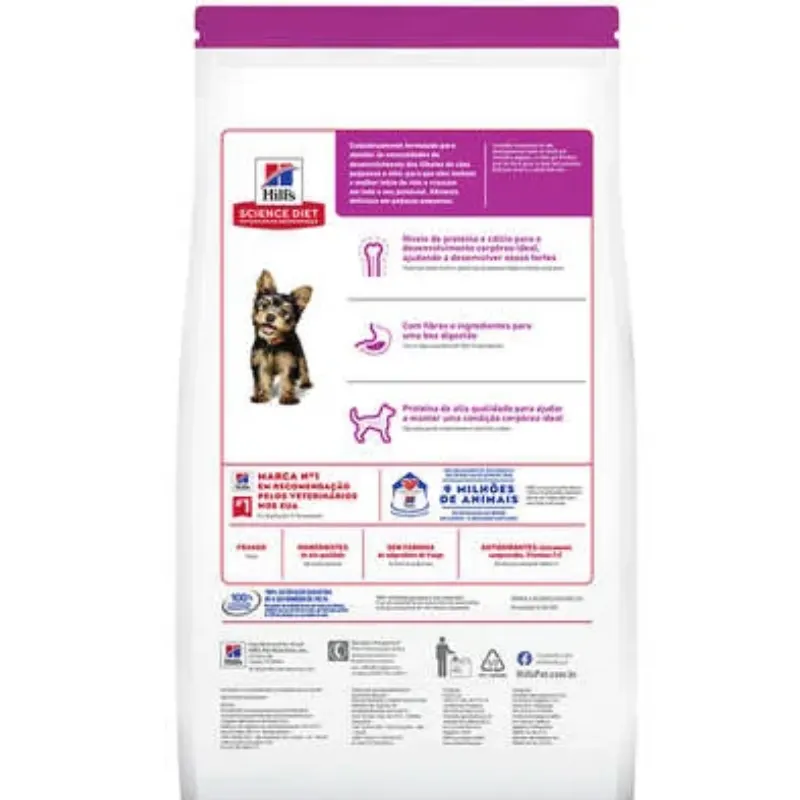 Ração Hill´s para Cães Filhotes Pequeno e Miniatura 6 Kg