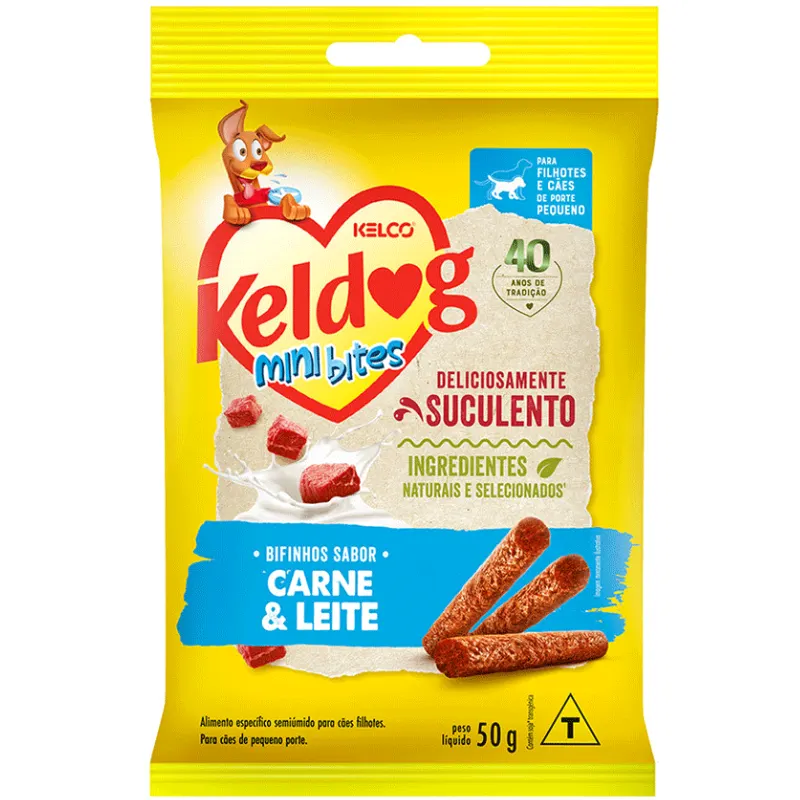 Keldog Bifinho Evol Mini Bites Carne e leite