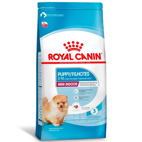 Ração Royal Canin mini Indoor para Filhotes de Pequeno Porte