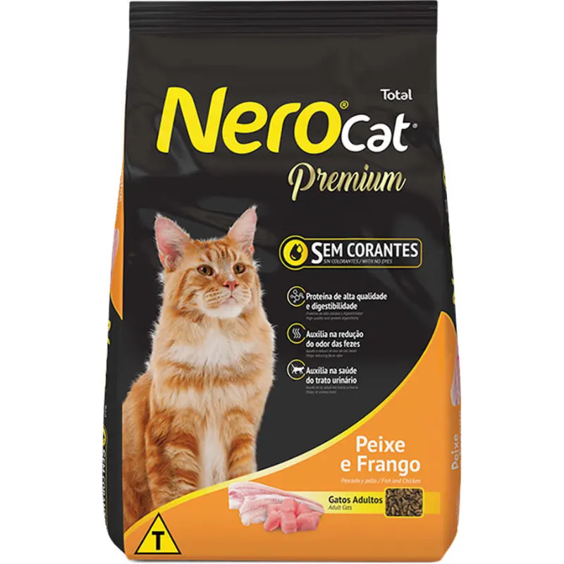 Ração Nero Cat Premium Peixe e Frango Adulto 1 Kg