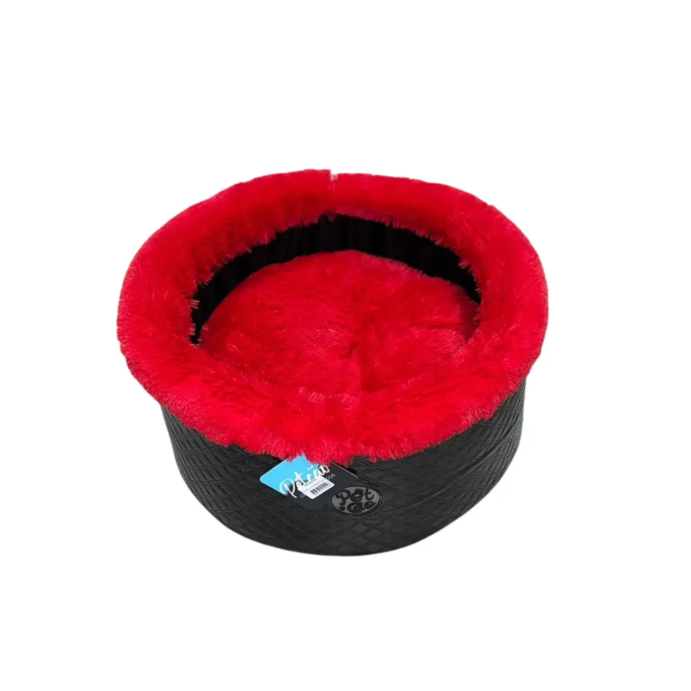 Cama Para Gato Ushanka Russa vermelho e Preto Único