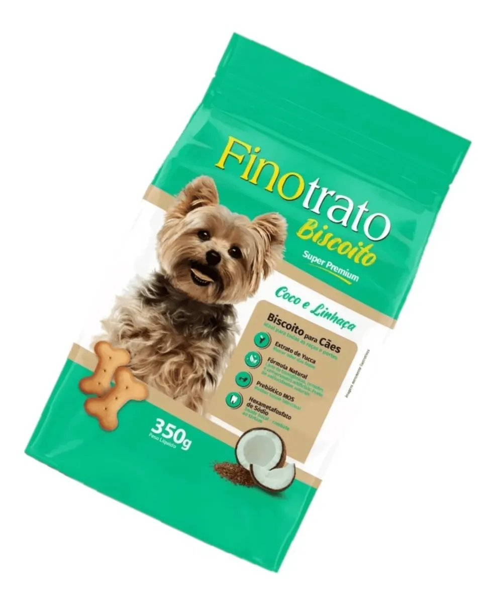 Finotrato Biscoito Coco com Linhaça para Cães 350 g