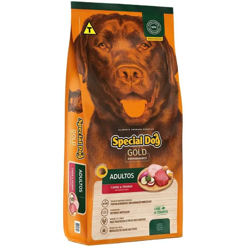 Ração Special Dog Gold Premium Frango e Carne Cães Adultos