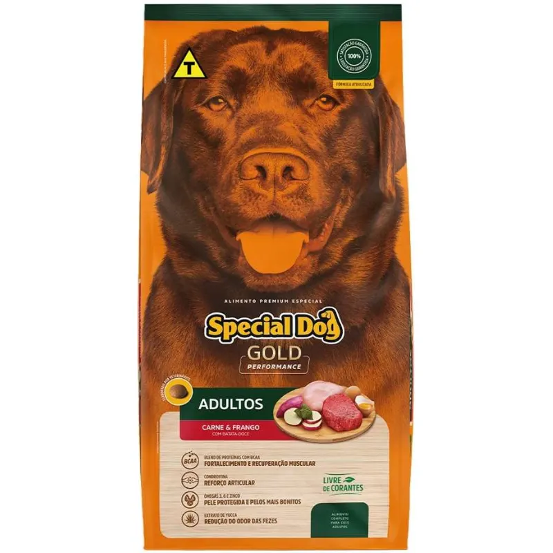 Ração Special Dog Gold Premium Frango e Carne Cães Adultos