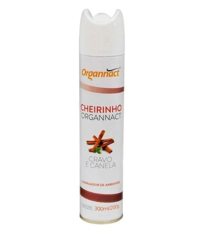 Aromatizador Organnact Cheirinho Cravo e Canela 300ml