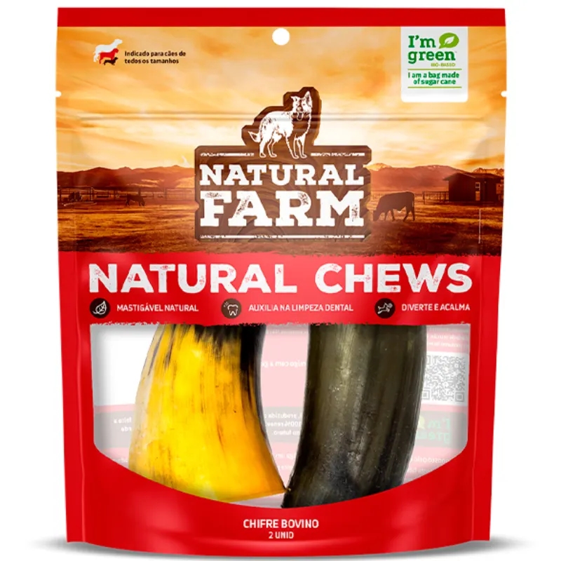 Natural Farm Chifre Bovino Com 2 Un 238 g