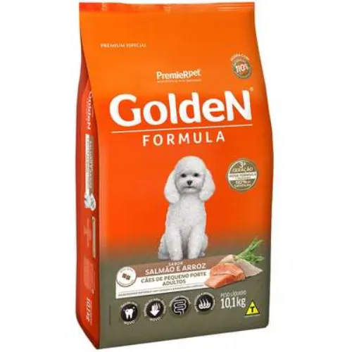 Ração Golden Fórmula Mini Bits Cães Adultos Porte Pequeno Salmão