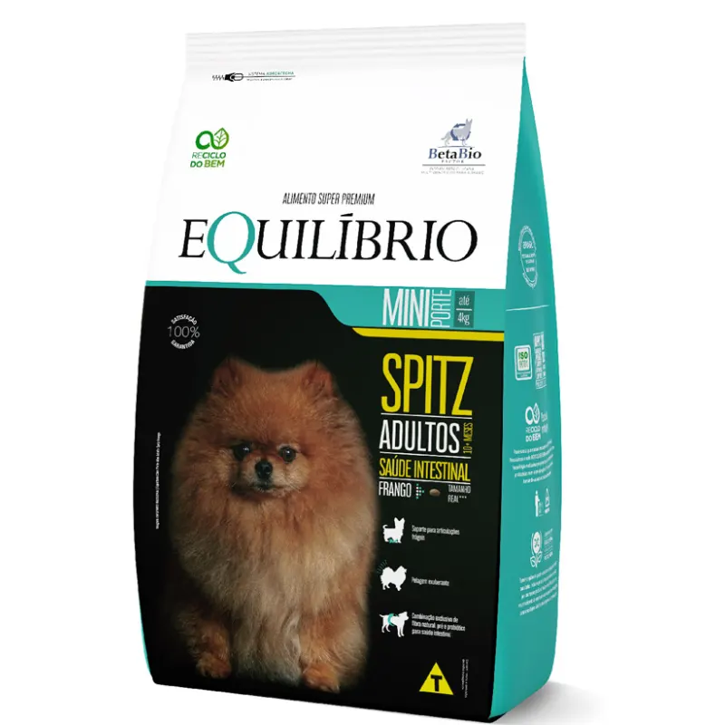 Ração Equilíbrio Spitz para Cães Adultos de Pequeno Porte Sabor Frango 1 Kg