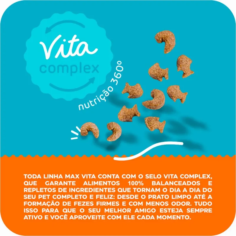 Ração Max Vita Sabores do Mar para Gatos Adultos 3 Kg