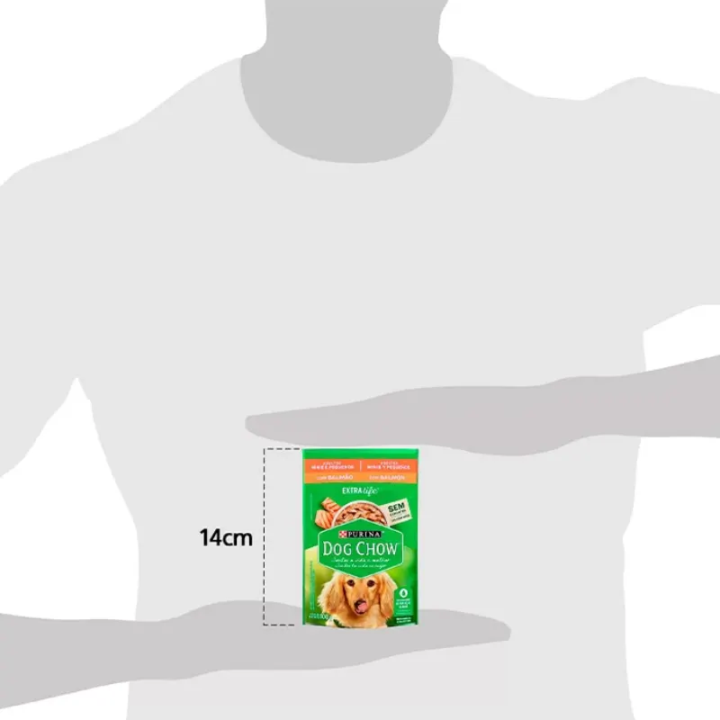 Dog Chow Sachê P/ Cães Adultos Raças Peq. Sabor Salmão 100 g
