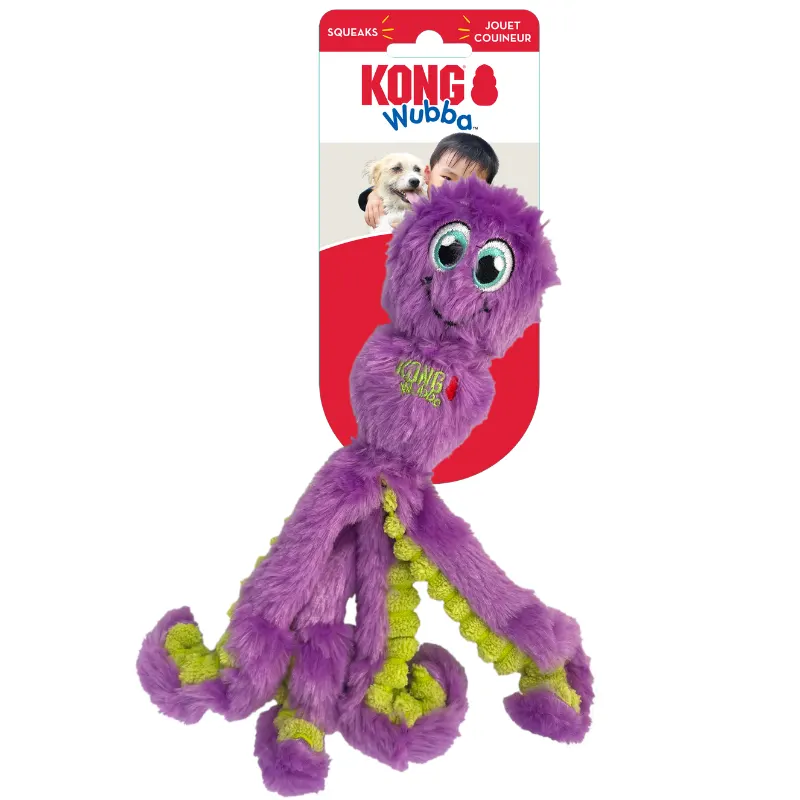 Brinquedo Kong Wubba Octopus Assorted Large
