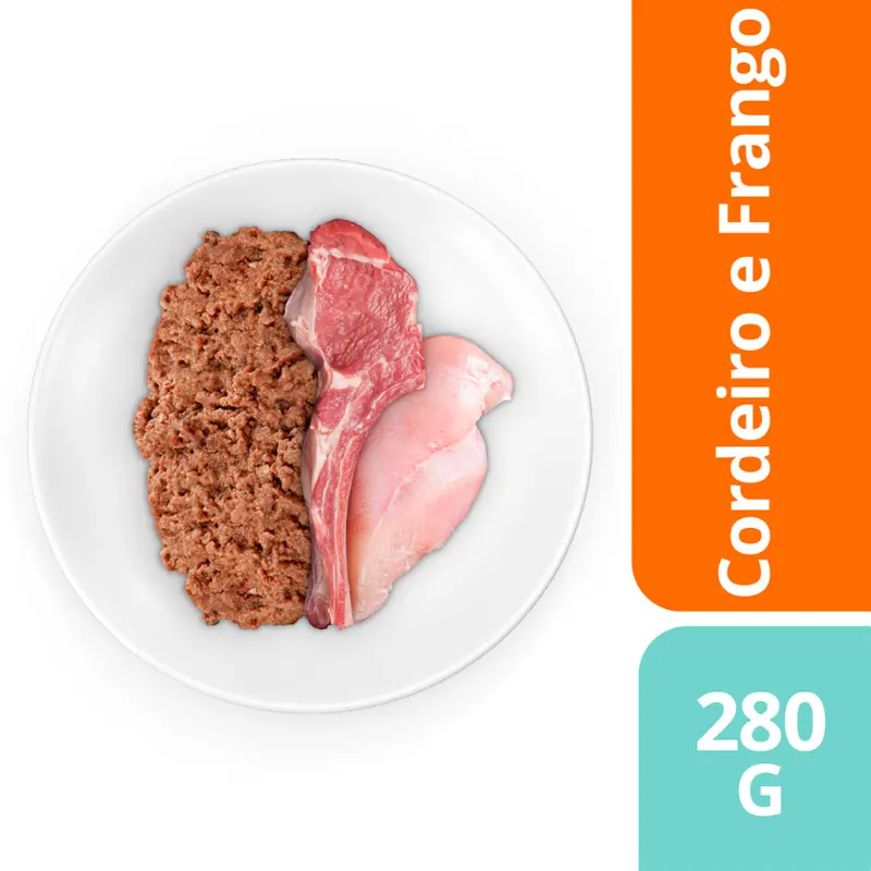 Ração úmida Patê Max Cães Filhotes Cordeiro Frango 280g