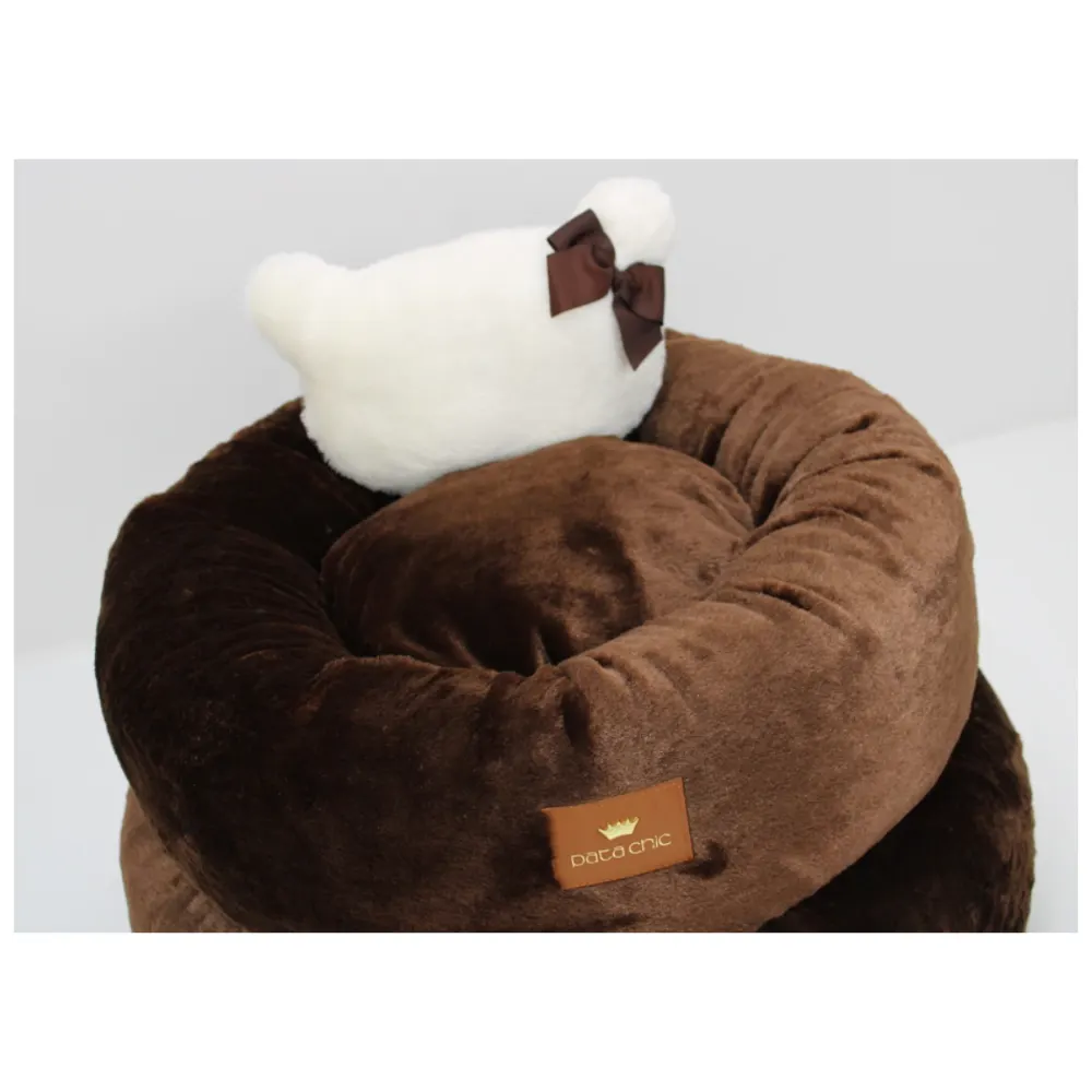 Cama Bear pelo Chic M- Marrom