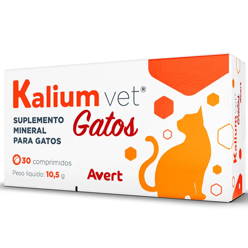 Kalium Vet para Gatos 200 mg com 30 Comprimidos