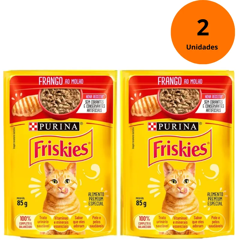 Friskies Sachês para Gatos Adultos 2 Unidades 170 g
