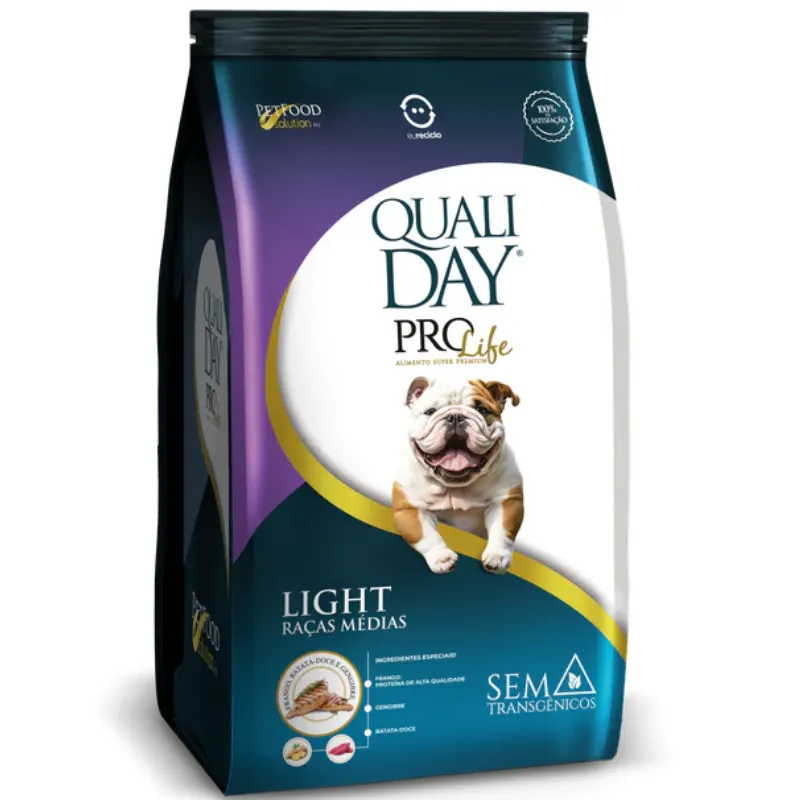 Ração Qualiday Prolife Light Raças Médias
