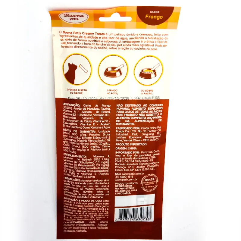 Buona Petix Creamy Treats Frango 56 g