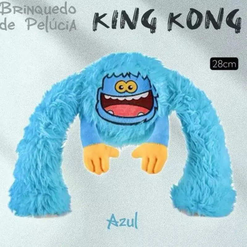 Brinquedo Q Monster King Kong Super Braços Azul