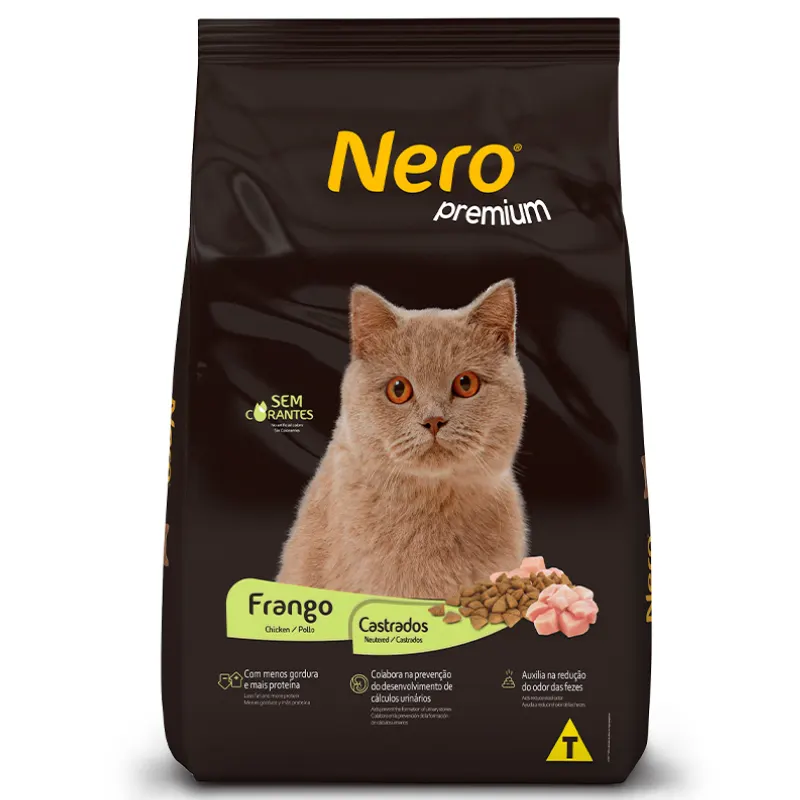 Ração Nero Cat Premium Castrado Frango 20 Kg