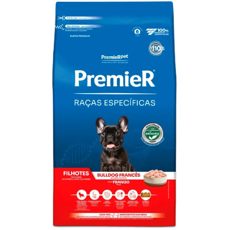 Ração Premier Raças Específicas Cães Filhotes Bulldog Francês