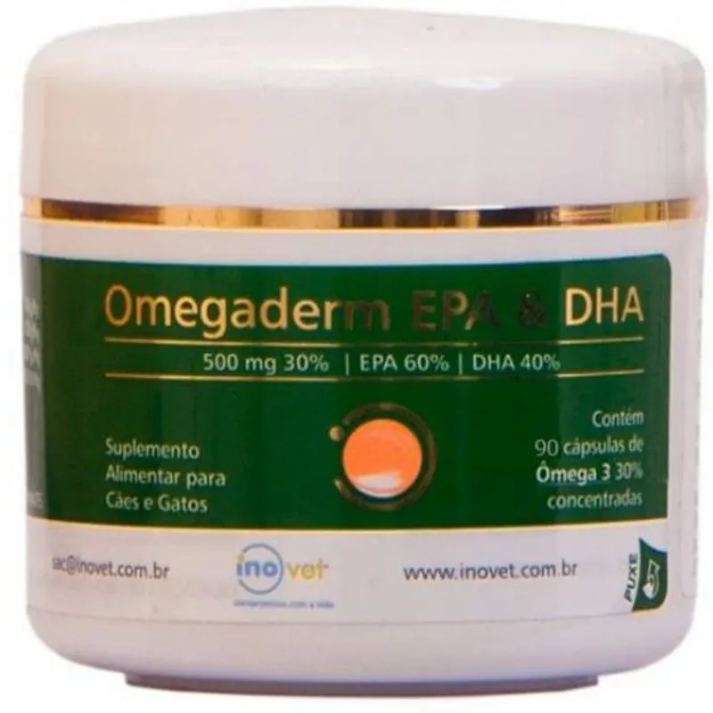 Omegaderm 30% EPA/DHA 90 Capsulas Inovet 500 Mg