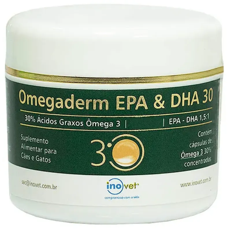 Omegaderm 30% EPA/DHA 90 Capsulas Inovet 500 Mg