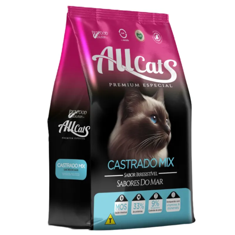 Ração Allcats Gatos Castrados Mix