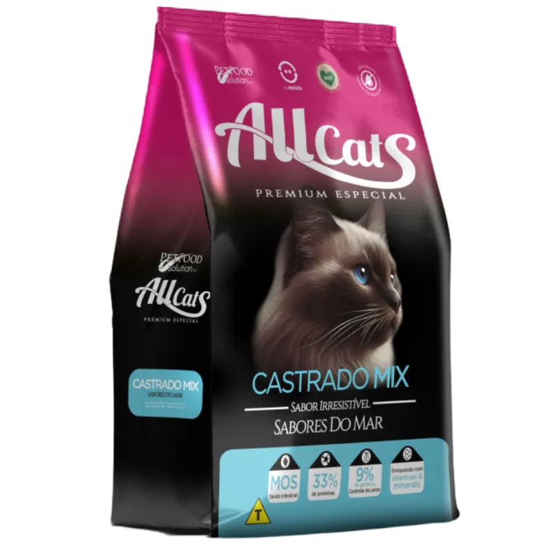 Ração Allcats Gatos Castrados Mix