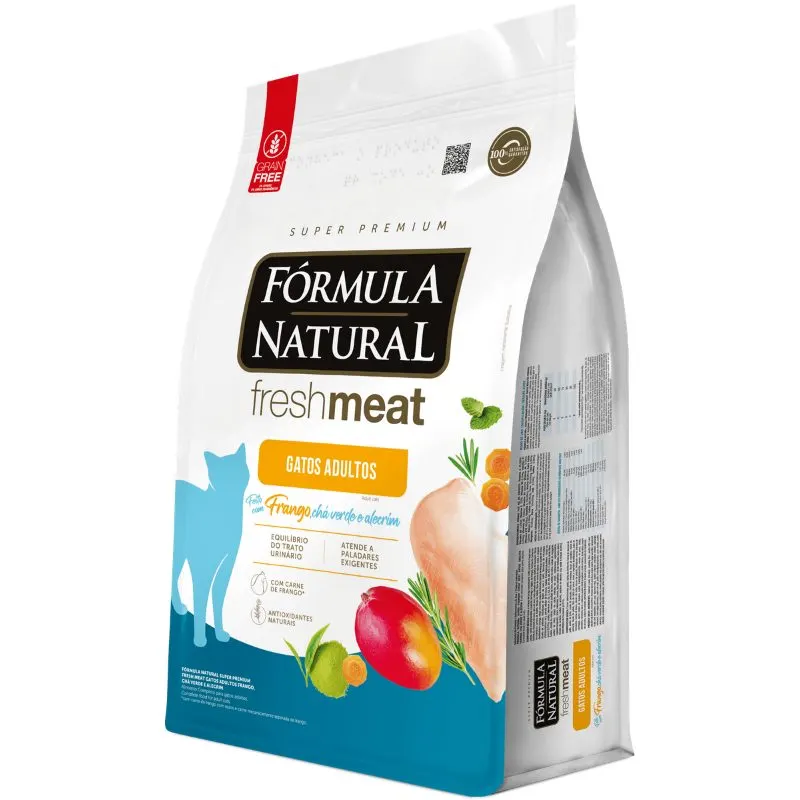 Ração Fórmula Natural Fresh Meat para Gatos Adultos Sabor Frango 1 Kg