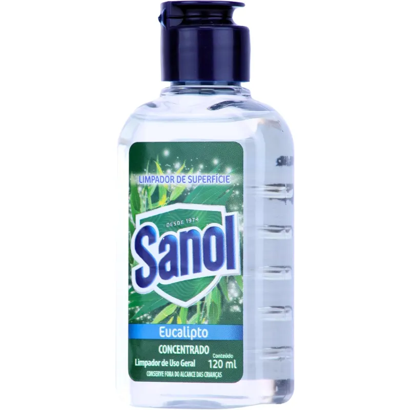 Sanol Limpador Concentrado de Superfície Eucalipto 120 ml