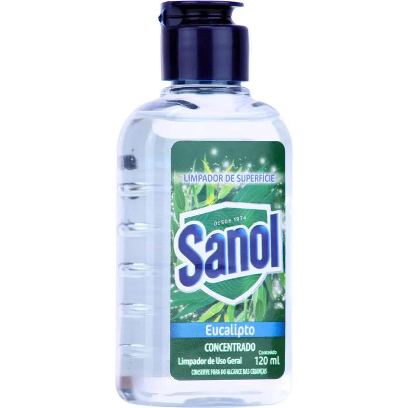 Sanol Limpador Concentrado de Superfície Eucalipto 120 ml