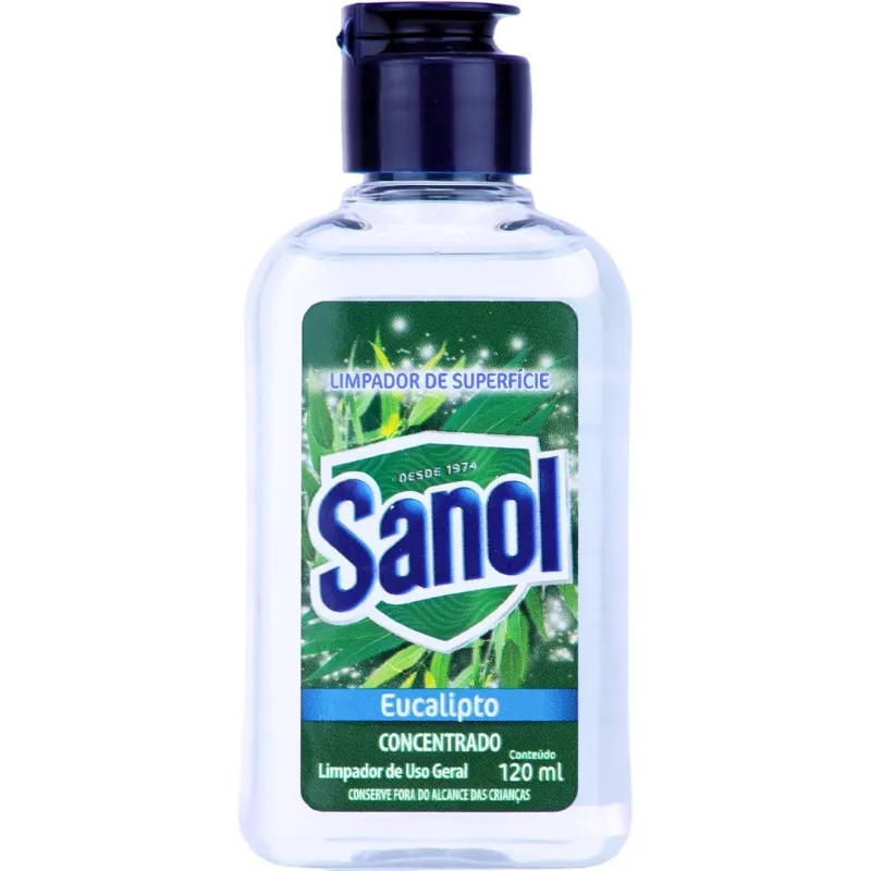 Sanol Limpador Concentrado de Superfície Eucalipto 120 ml
