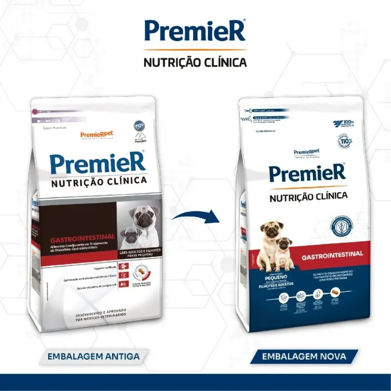 Ração Premier Nutrição Clínica Gastrointestinal para Cães de Pequeno Porte 10,1 Kg