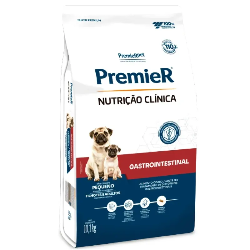 Ração Premier Nutrição Clínica Gastrointestinal para Cães de Pequeno Porte 10,1 Kg