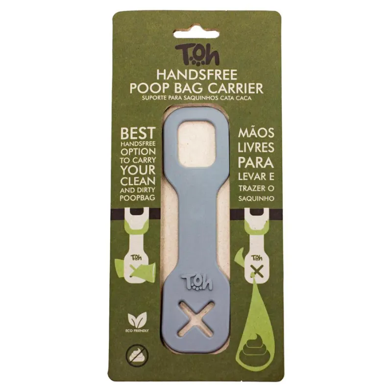 Suporte Mãos Livres Poop Bag Cinza Toh
