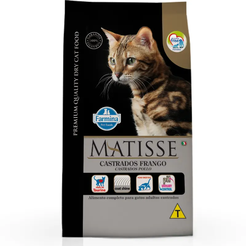 Ração Farmina Matisse Gatos Adultos Castrados Frango