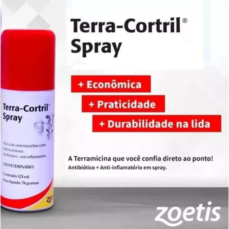 Terra Cortril Spray Zoetis 125 ml