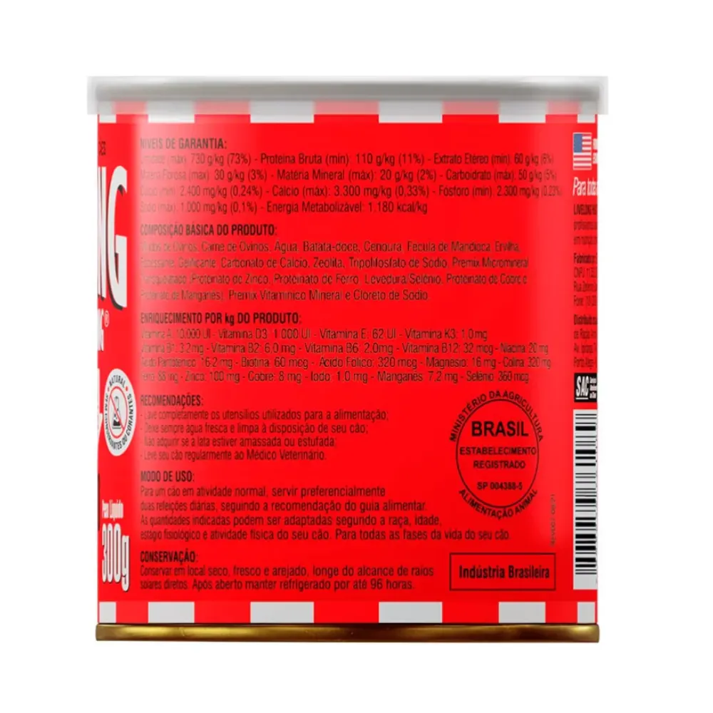 Ração Úmida Livelong Sensitive Cordeiro Batata Doce Cães300g