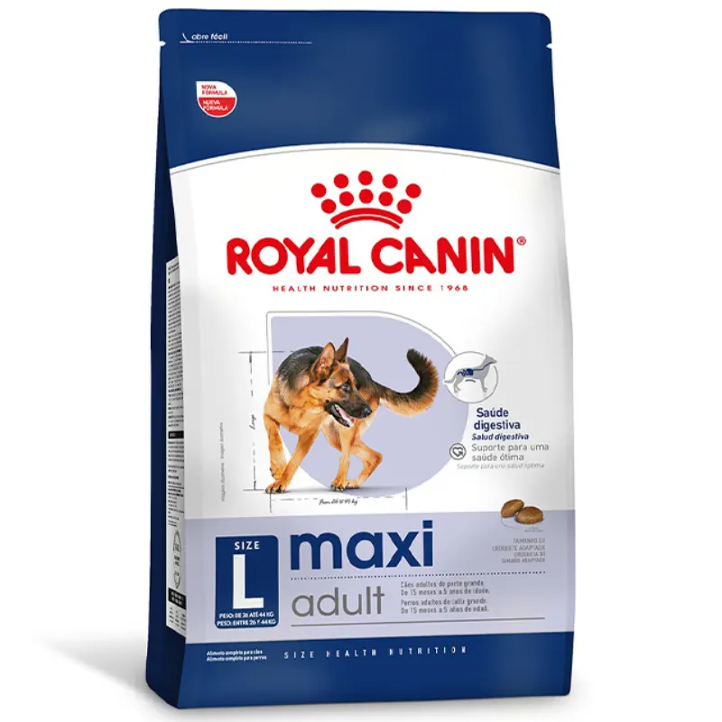 Ração Royal Canin Maxi Adult para Cães Adultos de Porte Grande 12 Kg