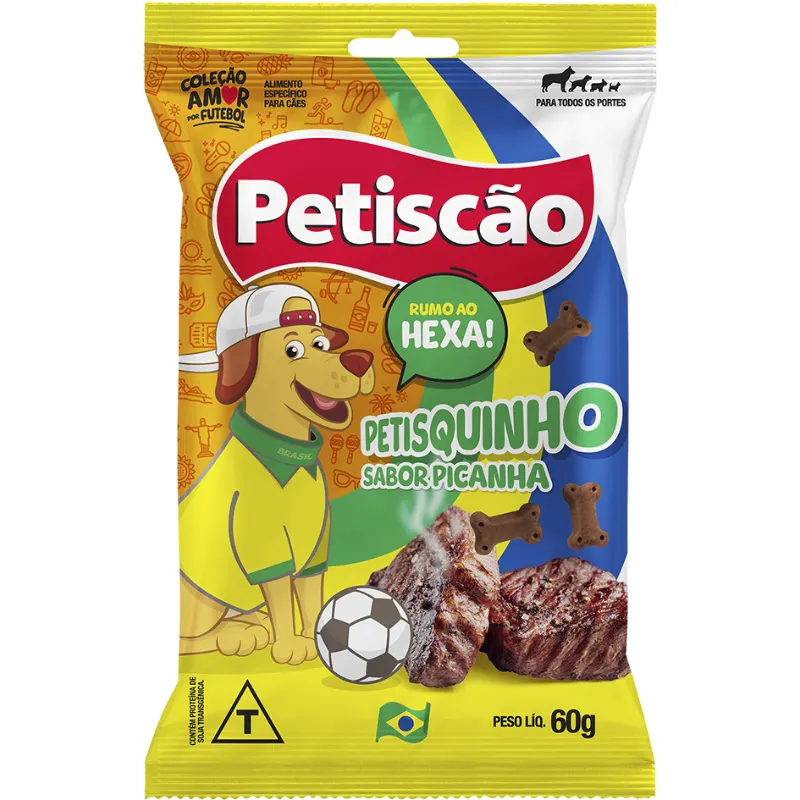 Petiscão Petisquinho Mastigável Brasil Picanha 60 g