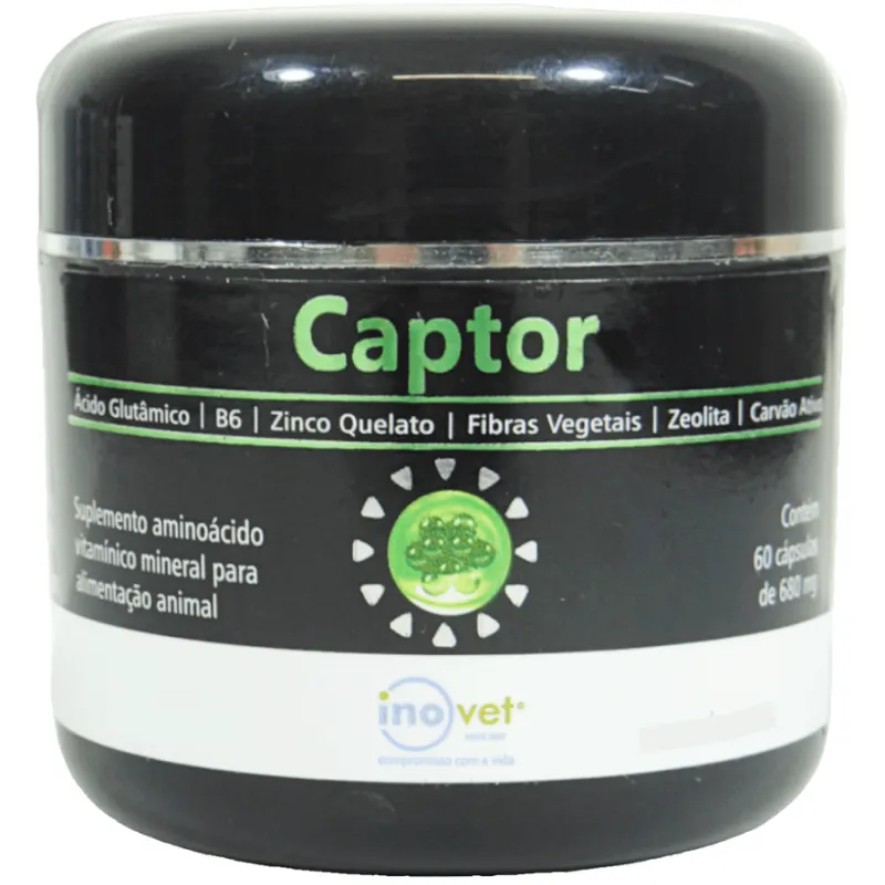 Captor Suplemento Vitamínico para Animais Inovet 680 g 60 Cápsulas