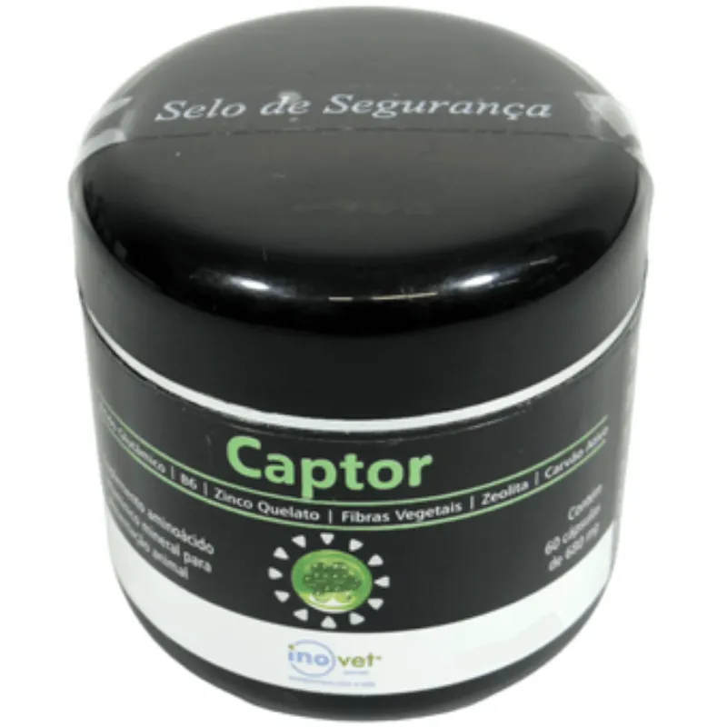 Captor Suplemento Vitamínico para Animais Inovet 680 g 60 Cápsulas