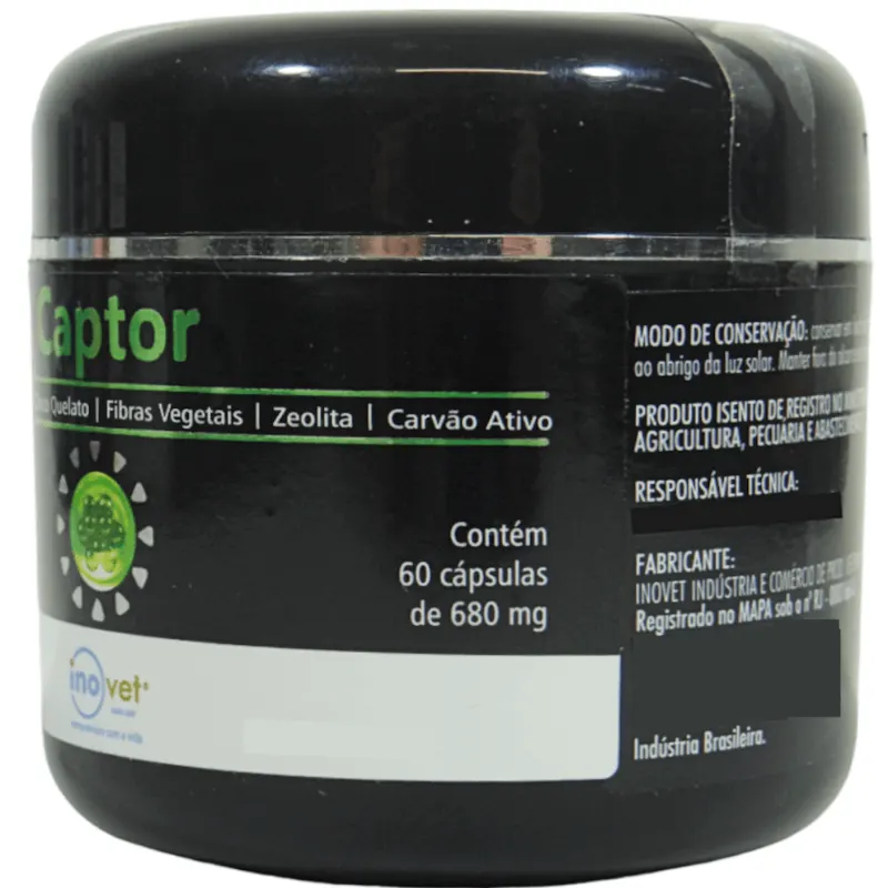 Captor Suplemento Vitamínico para Animais Inovet 680 g 60 Cápsulas