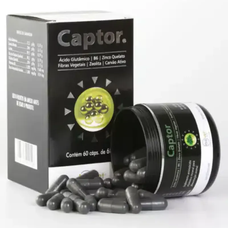 Captor Suplemento Vitamínico para Animais Inovet 680 g 60 Cápsulas